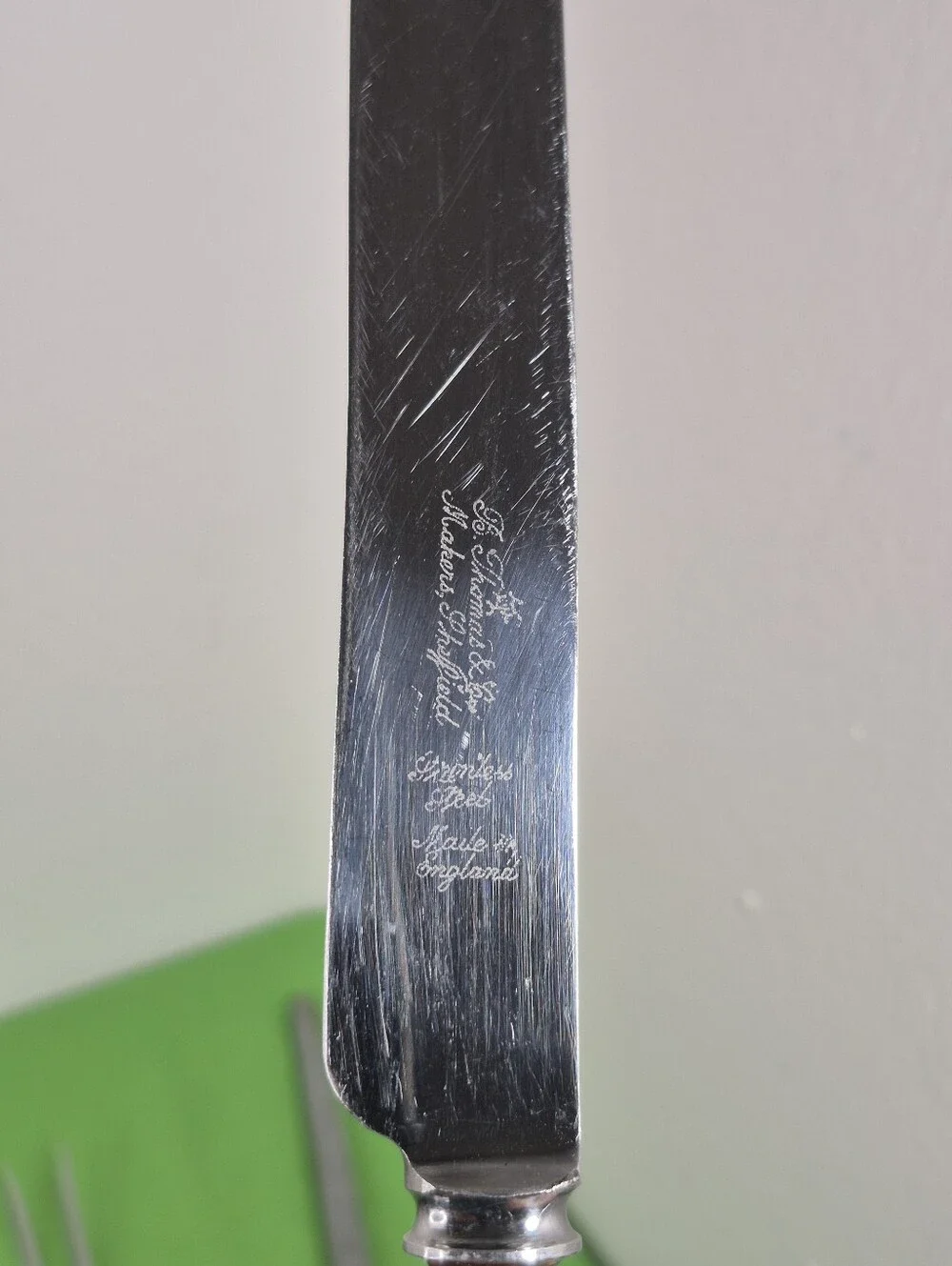 Vtg. B. Thomas & Co. MCM 3-Piece Bakelite Carving Knife Set Sheffield, England